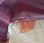 Nolah quilted backpack, dark red