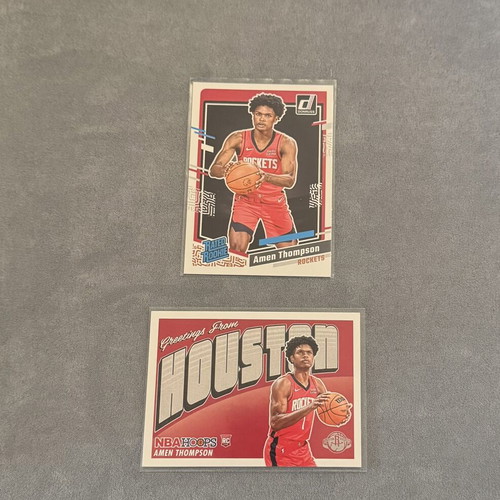 Panini 2023-24 Amen Thompson NBA rookie κάρτες πακέτο (2 RC)
