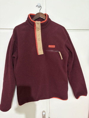 Columbia Helvitia II Half Snap Fleece Medium Like New Brown Red