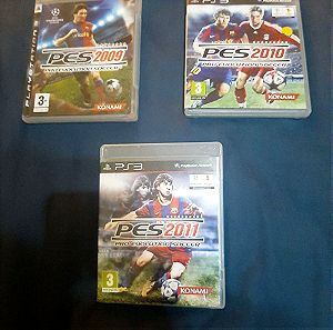Sony playstation 3 ( ps3 ) PES 2009 , 2010 , 2011 Pro evolution soccer 09 , 10 , 11 Πληρες ( ps3 )