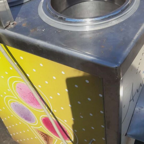Ice Cream Cart with 6 Positions like new, stainless steel