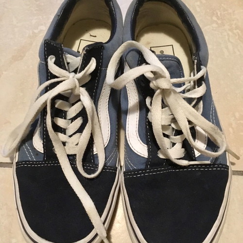 Vans Old Skool blue athletic shoes used size 38