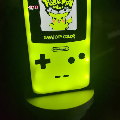 Nintendo Game Boy Color light box with Pokémon Pikachu design