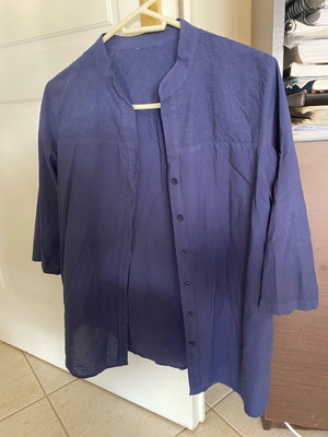 Blue blouse nautical color like new, shirt style