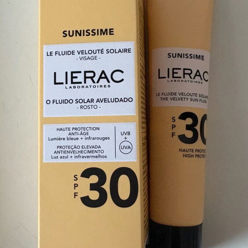 Lierac Sunissime The Velvety Sun Fluid SPF30 Face Sunscreen 40ml new