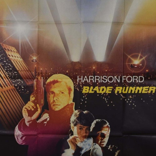 Blade Runner Original French Movie Poster 1982 used