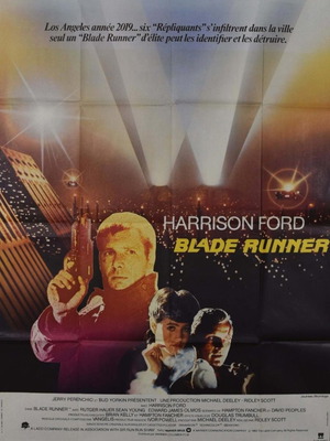 Blade Runner Original French Movie Poster 1982 used