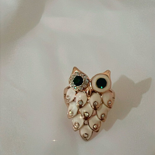 Owl ring like new, 2 centimeters