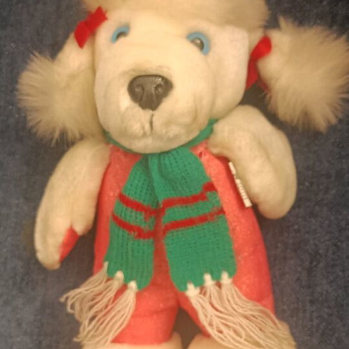 Vintage Tercom poodle plush 1983 like new