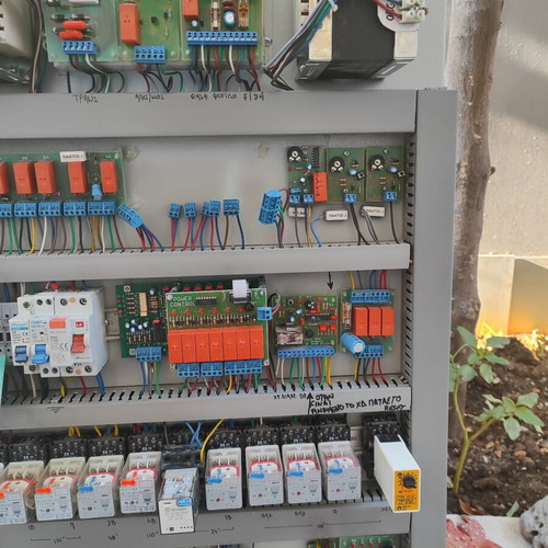 Industrial electrical control panel like new with contactors and relays