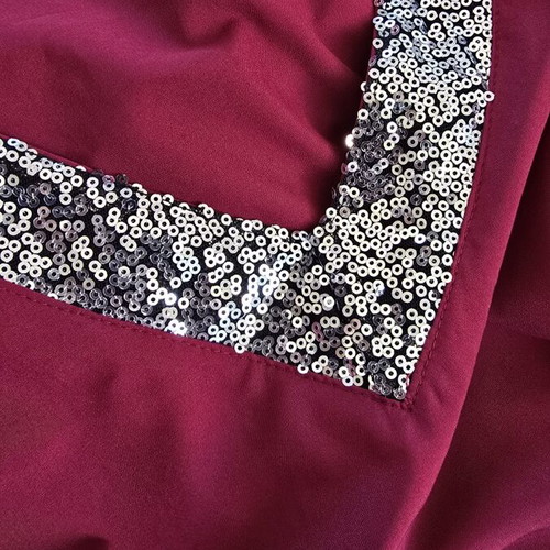 Dress size S like new, red and silver