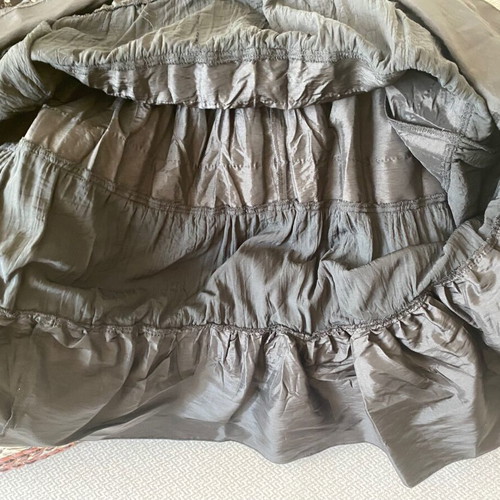 Suit set with maxi skirt early 2000s, like new, black and silver