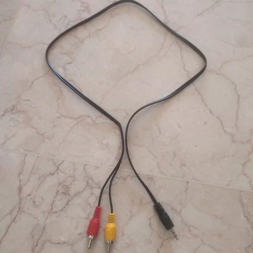 Audio Video RCA to 2.5mm Jack Cables set of 2 new, 0.80m length