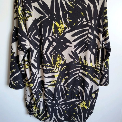 Vintage blouse with basque and disco patterns, new, size L
