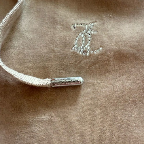 Juicy Couture Velour Diamante Robertson Hoodie like new, XS, beige brown
