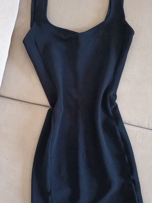 Bershka black dress used, slim fit, size M