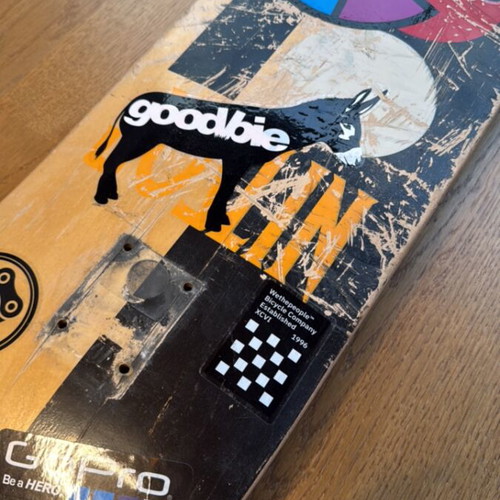 Skateboard used with Mosaic grip