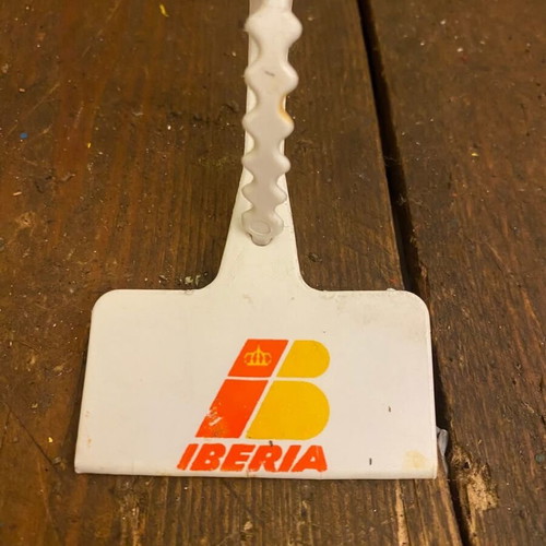 Iberia luggage tags used, set of 2 pieces