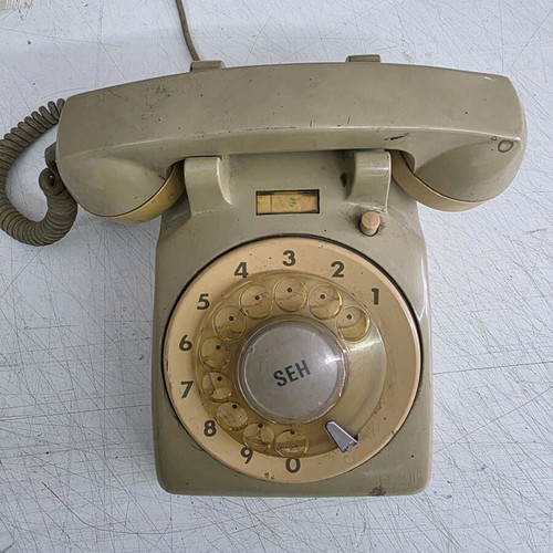 SEH vintage telephone used, Greek made 1980