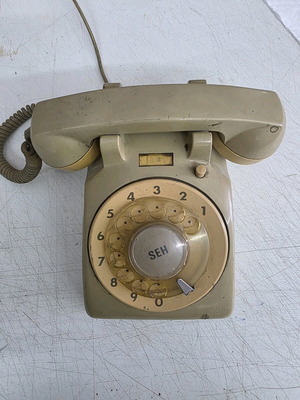 SEH vintage telephone used, Greek made 1980
