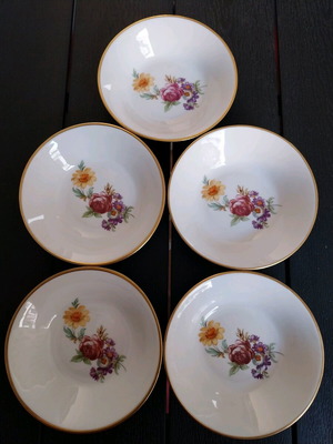 Winterling Germany serving bowls set of 5, vintage floral design