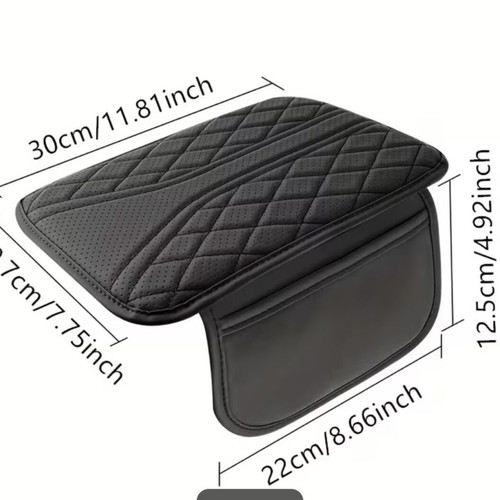 Car accessory with storage space beige leatherette new