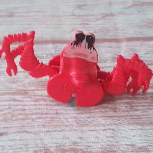 Kinder Leggy Crab figure like new with movement, 7 cm length