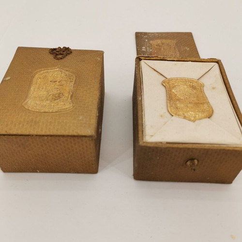 Set of 2 powder boxes used, sealed from 1950 era