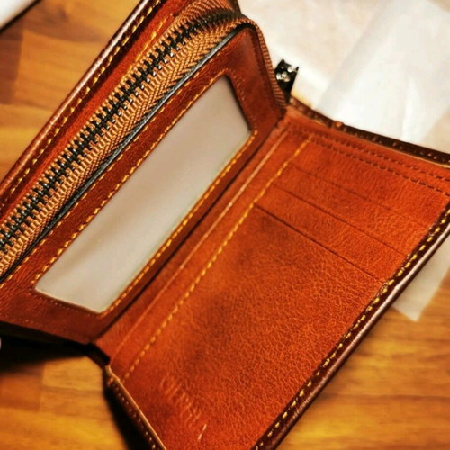 Men's RFID Wallet new, brown leather