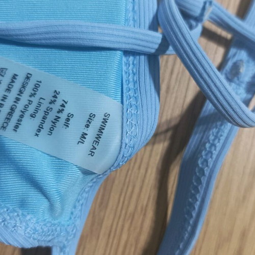 Bikini Set Rib new, blue, size M/L