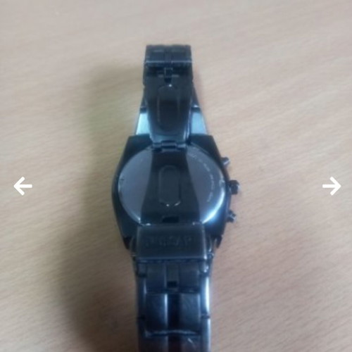 Pulsar chronograph watch, water resistant, metal matte strap