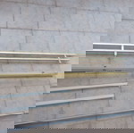  Κουρτινόξυλα 2 σαλονιού χρυσό χρώμα με 2 σιδ/δρομους 2 μέτρα.,2 κρεβ/ρας 1.30μ&μπάνιου .ολα χαρισμα