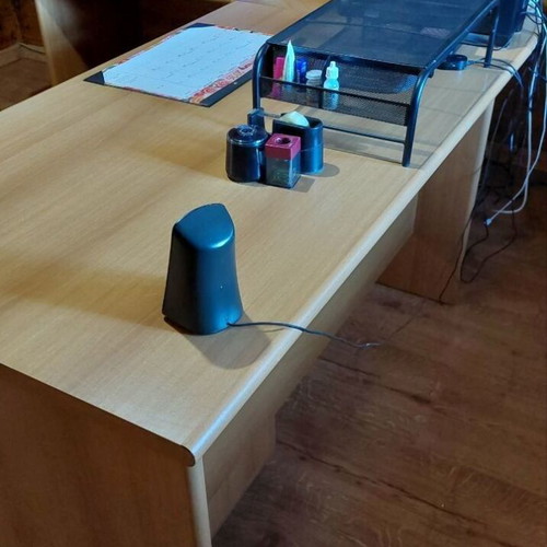 Executive solid wood office desk with drawer unit like new