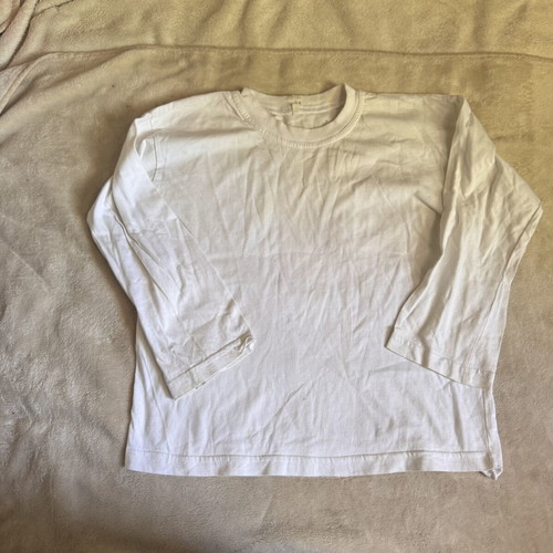 Womens plain white longsleeve shirt size S/XS used, ok condition