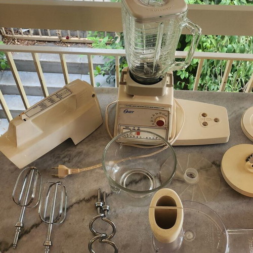 Oster Regency Kitchen Center vintage multifunctional kitchen appliance used