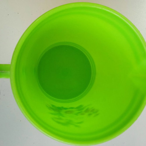 Small Monoplast Pitcher used, vintage, made in Greece, 15.2cm