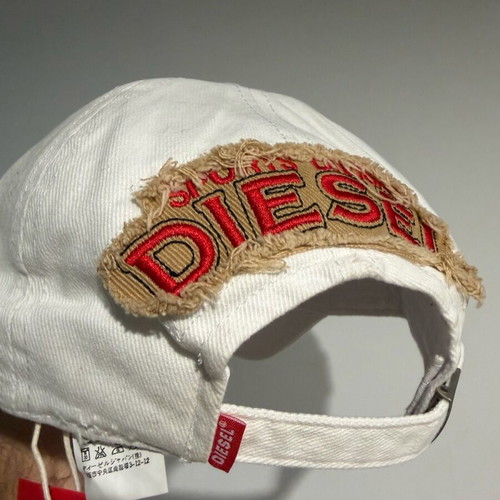 Diesel cap new, white, adjustable size unisex