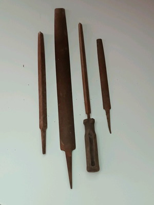 Μεταλλικές λίμες μεταχειρισμένες, πακέτο παλιές