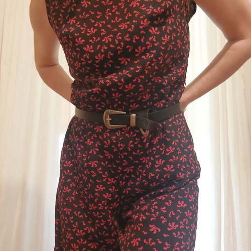 Regalinas jumpsuit like new, sizes M/L, black and red