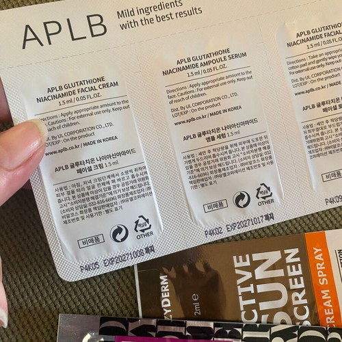 APLB Glutathione Niacinamide Line kit for weekend travel, new