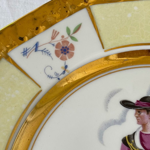 Rosenthal plate used, antique 1946-1949, 25 cm diameter