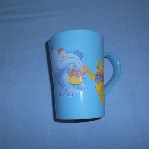 Winnie the Pooh Blue Mug new, 12 cm height