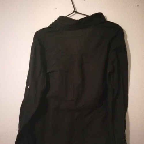 Zara black semi-transparent shirt used, size M