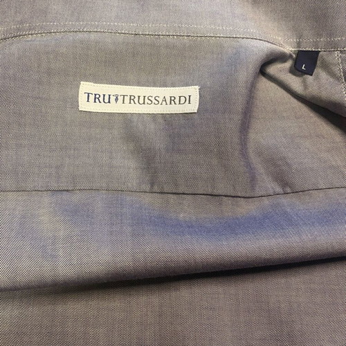 Tru Trussardi Men's Shirt Large like new, grey