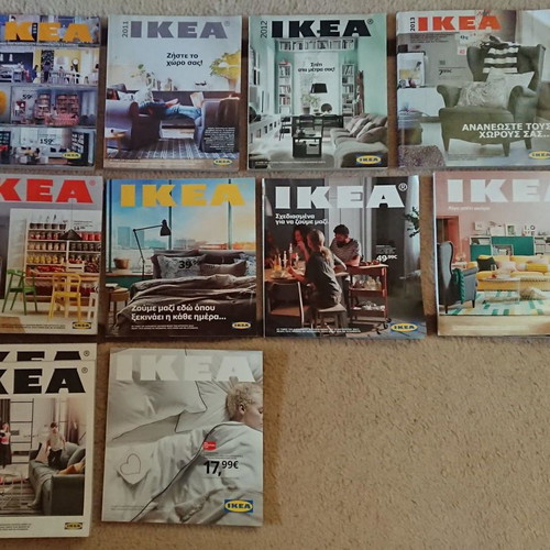IKEA Official Annual Catalogs 2010-2020 like new, 11 pieces