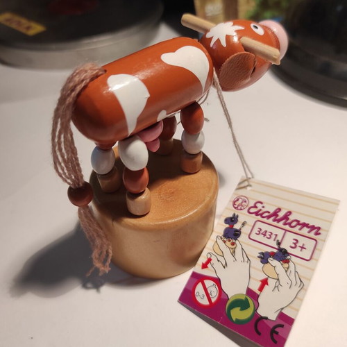 Eichhorn wooden cow figure like new