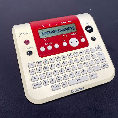 Brother PT-1280 label printer used with extra replacement part