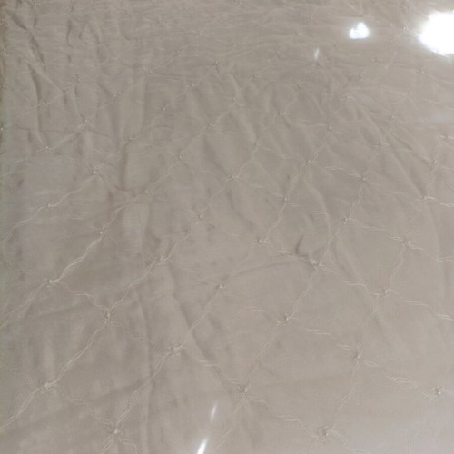 Bridal quilt set like new with quilted embroidery and pearls