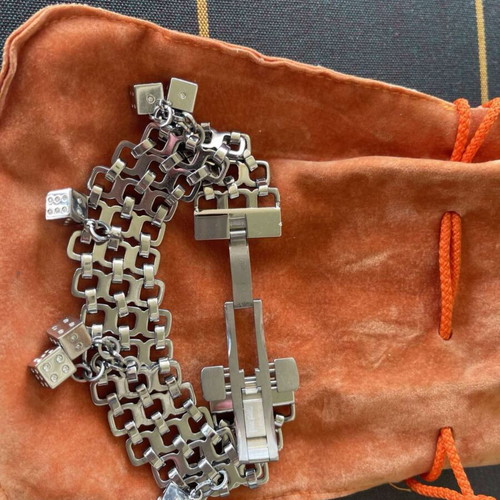 Folli Follie bracelet with dice like new, silver