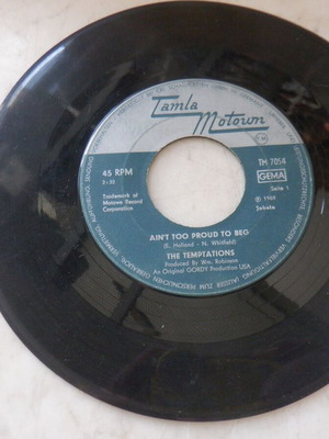 Temptations Ain't Too Proud To Beg 45 RPM vinyl used, German pressing